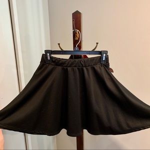 Black skater skirt